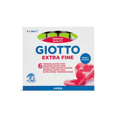 Tempera GIOTTO Extra 12 ml verde cinabro F35201100